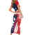 USA Hockey Personalized Eagle Short Sleeve Bodycon Dress Shoot For The Stars