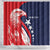 USA Hockey Personalized Eagle Shower Curtain Shoot For The Stars