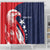 USA Hockey Personalized Eagle Shower Curtain Shoot For The Stars