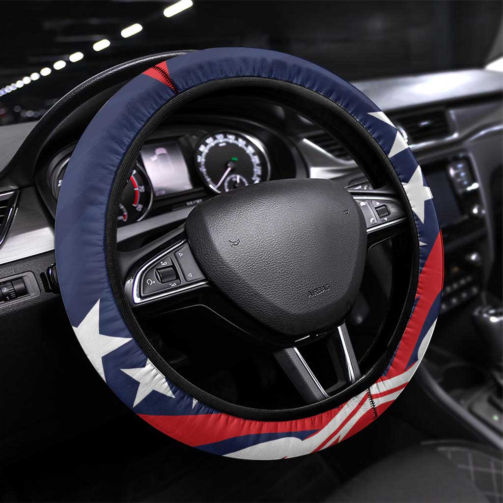 USA Hockey Eagle Steering Wheel Cover Shoot For The Stars