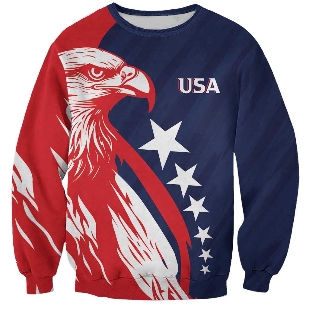 USA Hockey Personalized Eagle Sweatshirt Shoot For The Stars