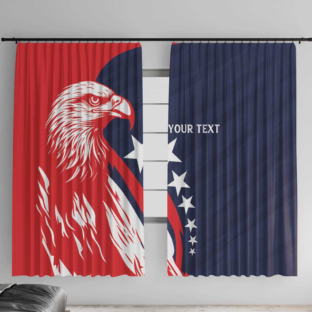 USA Hockey Personalized Eagle Window Curtain Shoot For The Stars