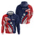 USA Hockey Personalized Eagle Zip Hoodie Shoot For The Stars