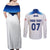 Personalised England Football Couples Matching Off Shoulder Maxi Dress and Long Sleeve Button Shirts The Lionesses Women World Cup 2023 LT7 - Wonder Print Shop