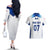 Personalised England Football Couples Matching Off The Shoulder Long Sleeve Dress and Hawaiian Shirt The Lionesses Women World Cup 2023 LT7 - Wonder Print Shop