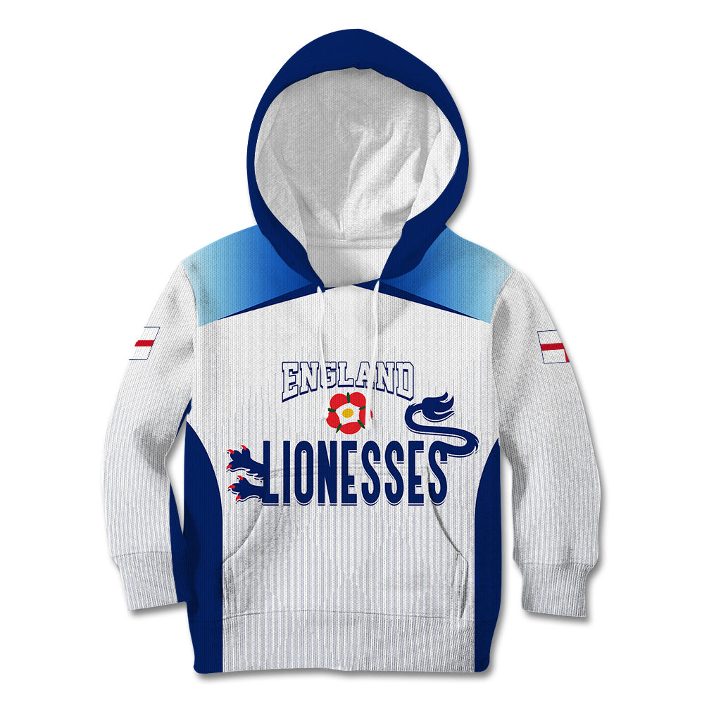 Personalised England Football Kid Hoodie The Lionesses Women World Cup 2023 - Wonder Print Shop