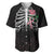 In October We Wear Pink Breast Cancer Awareness Baseball Jersey Skull and Roses - Black LT7 - Wonder Print Shop