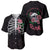 In October We Wear Pink Breast Cancer Awareness Baseball Jersey Skull and Roses - Black LT7 - Wonder Print Shop