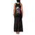 In October We Wear Pink Breast Cancer Awareness Family Matching Tank Maxi Dress and Hawaiian Shirt Skull and Roses - Black - Wonder Print Shop