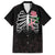 In October We Wear Pink Breast Cancer Awareness Kid Hawaiian Shirt Skull and Roses - Black - Wonder Print Shop