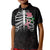 In October We Wear Pink Breast Cancer Awareness Kid Polo Shirt Skull and Roses - Black - Wonder Print Shop