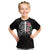 In October We Wear Pink Breast Cancer Awareness Kid T Shirt Skull and Roses - Black - Wonder Print Shop