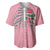 In October We Wear Pink Breast Cancer Awareness Baseball Jersey Skull and Roses - Pink LT7 - Wonder Print Shop