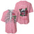 In October We Wear Pink Breast Cancer Awareness Baseball Jersey Skull and Roses - Pink LT7 - Wonder Print Shop