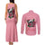 In October We Wear Pink Breast Cancer Awareness Couples Matching Tank Maxi Dress and Long Sleeve Button Shirts Skull and Roses - Pink LT7 - Wonder Print Shop