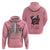 In October We Wear Pink Breast Cancer Awareness Hoodie Skull and Roses - Pink - Wonder Print Shop