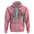 In October We Wear Pink Breast Cancer Awareness Hoodie Skull and Roses - Pink - Wonder Print Shop