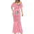 In October We Wear Pink Breast Cancer Awareness Mermaid Dress Skull and Roses - Pink - Wonder Print Shop