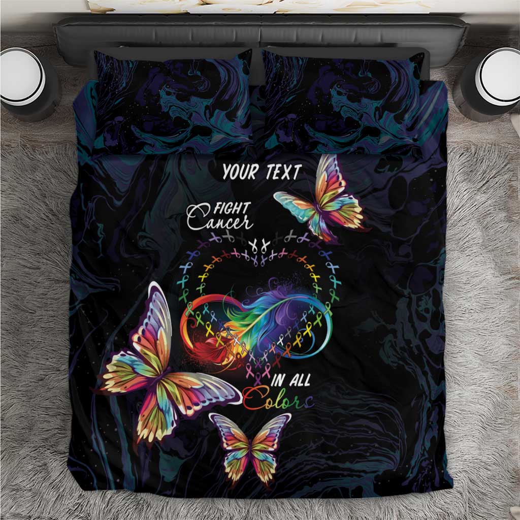 Fight Cancer In All Colors Bedding Set Whimsical Butterflies LT7 - Wonder Print Shop