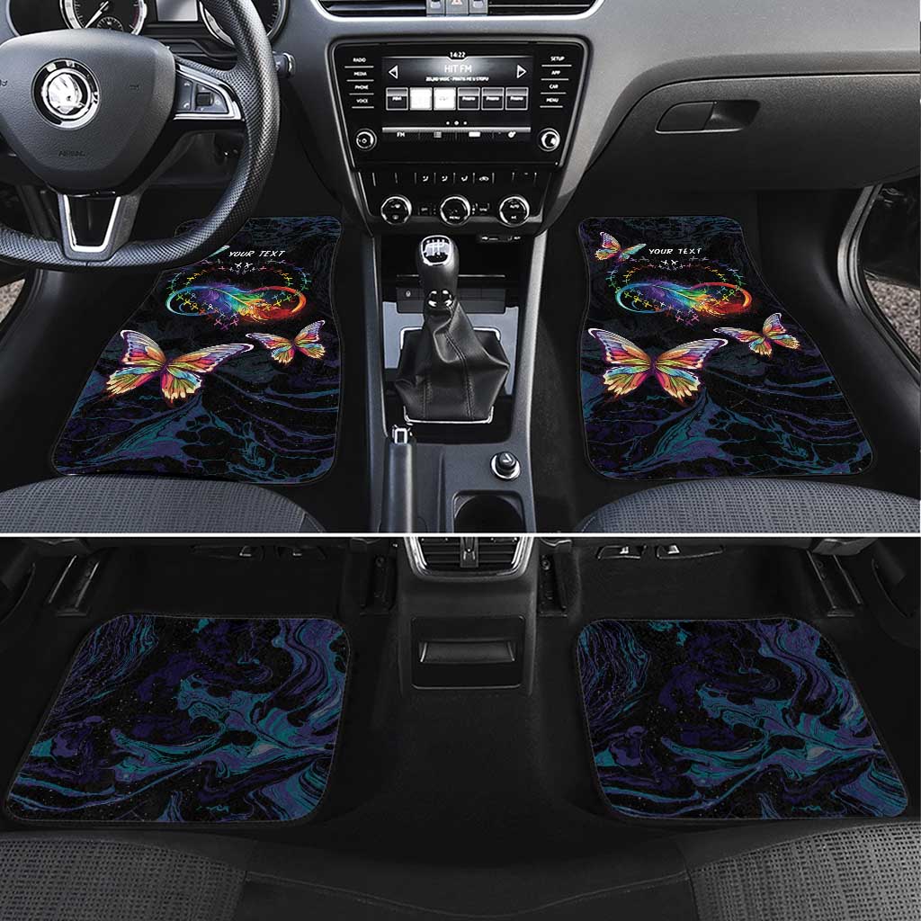 Fight Cancer In All Colors Car Mats Whimsical Butterflies LT7 - Wonder Print Shop