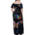 Fight Cancer In All Colors Off Shoulder Maxi Dress Whimsical Butterflies