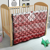 Latvia Jani Midsummer Quilt Red White Latvijas Auseklis