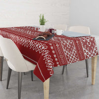 Latvia Jani Midsummer Tablecloth Red White Latvijas Auseklis