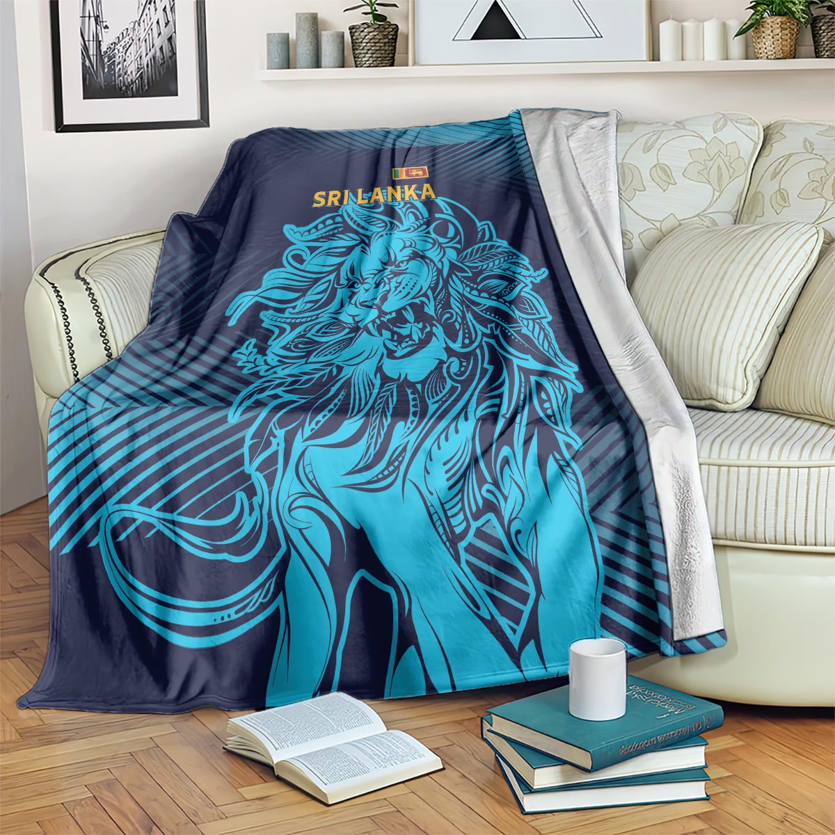 Sri Lanka Cricket Lion World Cup 2024 Blanket Gradient Inspiration