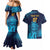 Sri Lanka Cricket Lion World Cup 2024 Couples Matching Mermaid Dress and Hawaiian Shirt Gradient Inspiration LT7 - Wonder Print Shop