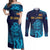 Sri Lanka Cricket Lion World Cup 2024 Couples Matching Off Shoulder Maxi Dress and Long Sleeve Button Shirt Gradient Inspiration LT7 - Wonder Print Shop