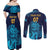 Sri Lanka Cricket Lion World Cup 2024 Couples Matching Off Shoulder Maxi Dress and Long Sleeve Button Shirt Gradient Inspiration LT7 - Wonder Print Shop