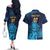 Sri Lanka Cricket Lion World Cup 2024 Couples Matching Off The Shoulder Long Sleeve Dress and Hawaiian Shirt Gradient Inspiration LT7 - Wonder Print Shop