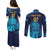 Sri Lanka Cricket Lion World Cup 2024 Couples Matching Puletasi and Long Sleeve Button Shirt Gradient Inspiration LT7 - Wonder Print Shop