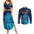 Sri Lanka Cricket Lion World Cup 2024 Couples Matching Summer Maxi Dress and Long Sleeve Button Shirt Gradient Inspiration LT7 - Wonder Print Shop