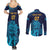 Sri Lanka Cricket Lion World Cup 2024 Couples Matching Summer Maxi Dress and Long Sleeve Button Shirt Gradient Inspiration LT7 - Wonder Print Shop