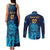 Sri Lanka Cricket Lion World Cup 2024 Couples Matching Tank Maxi Dress and Long Sleeve Button Shirt Gradient Inspiration LT7 - Wonder Print Shop