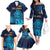 Sri Lanka Cricket Lion World Cup 2024 Family Matching Off The Shoulder Long Sleeve Dress and Hawaiian Shirt Gradient Inspiration - Wonder Print Shop