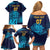 Sri Lanka Cricket Lion World Cup 2024 Family Matching Off Shoulder Short Dress and Hawaiian Shirt Gradient Inspiration LT7 - Wonder Print Shop