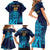 Sri Lanka Cricket Lion World Cup 2024 Family Matching Short Sleeve Bodycon Dress and Hawaiian Shirt Gradient Inspiration - Wonder Print Shop