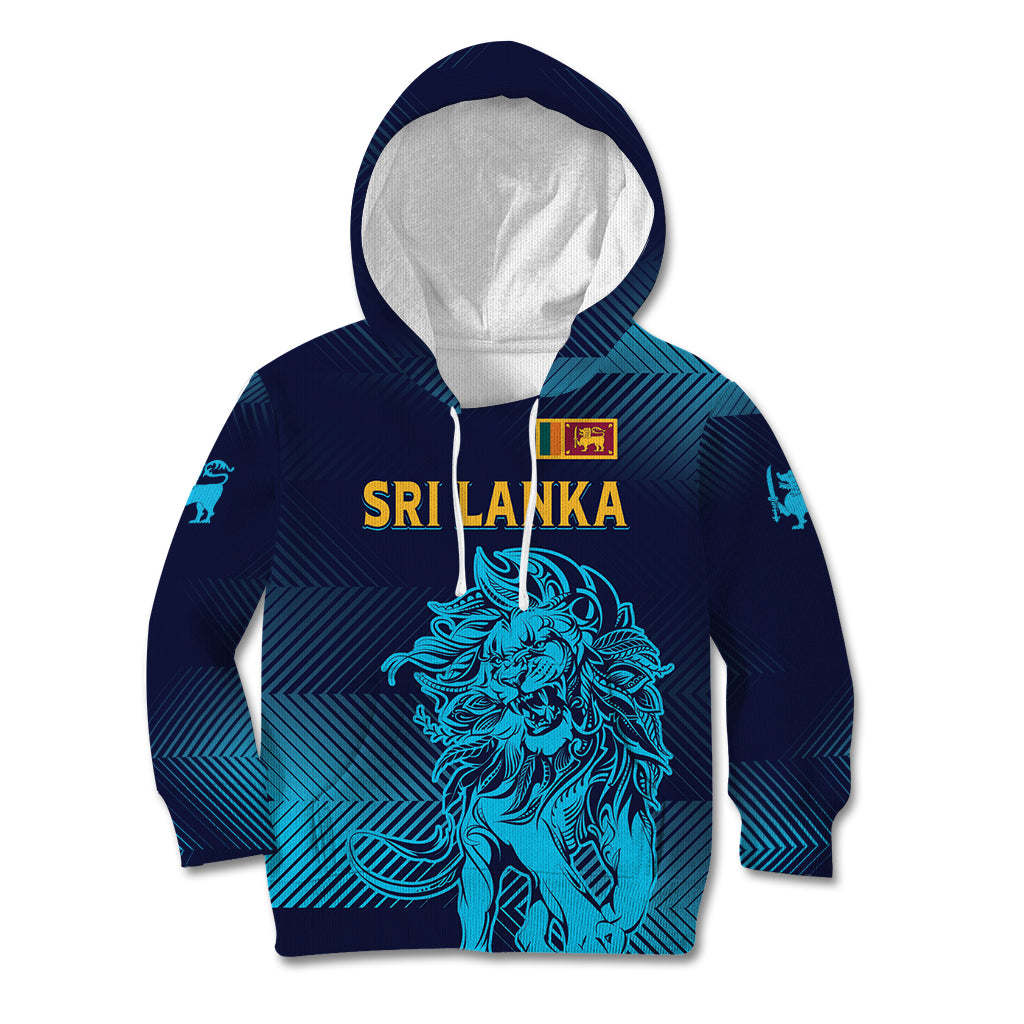 Sri Lanka Cricket Lion World Cup 2024 Kid Hoodie Gradient Inspiration - Wonder Print Shop