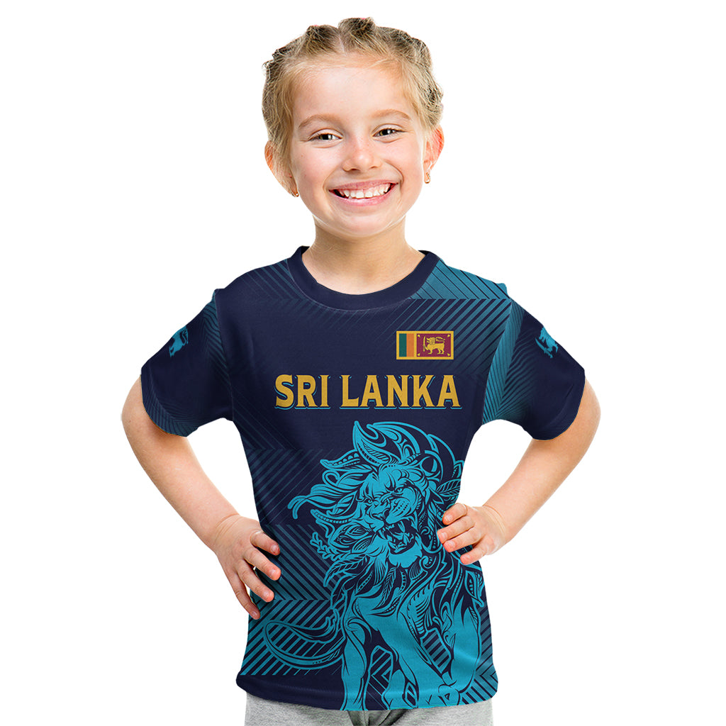 Sri Lanka Cricket Lion World Cup 2024 Kid T Shirt Gradient Inspiration - Wonder Print Shop