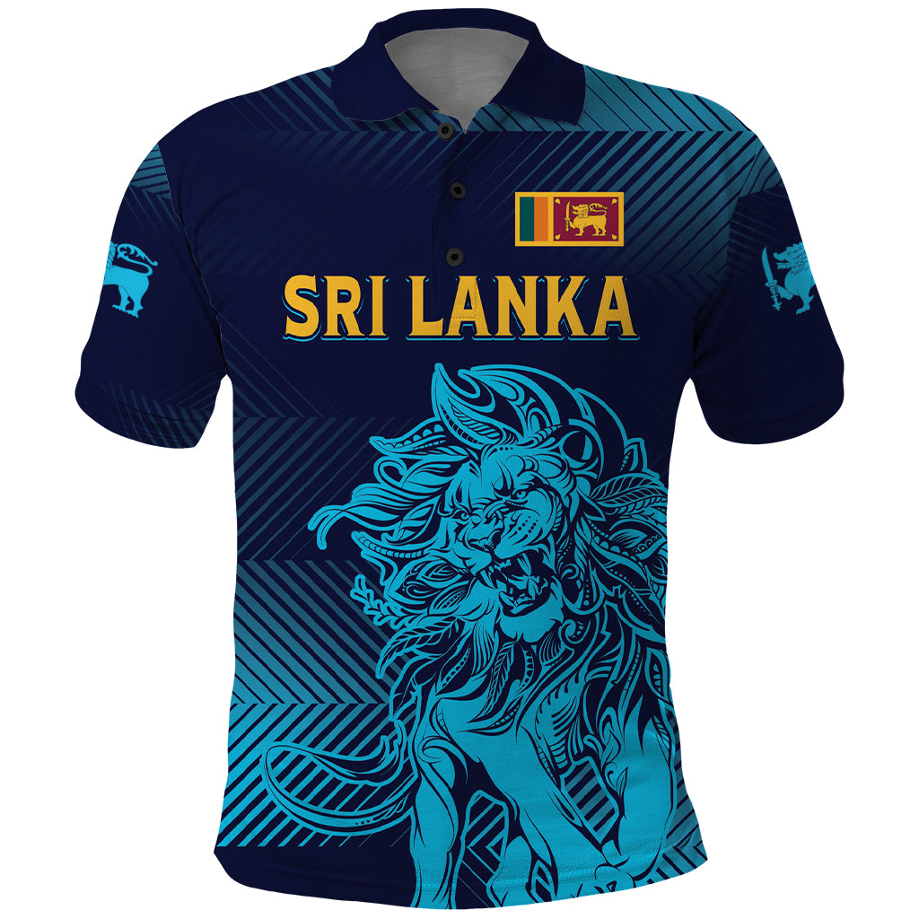 Sri Lanka Cricket Lion World Cup 2024 Polo Shirt Gradient Inspiration - Wonder Print Shop