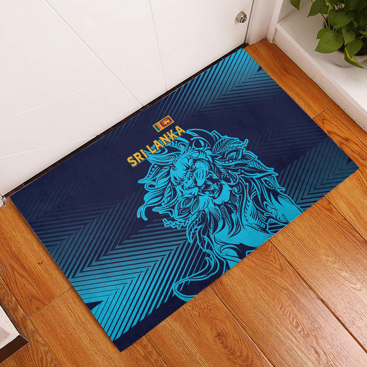 Sri Lanka Cricket Lion World Cup 2024 Rubber Doormat Gradient Inspiration