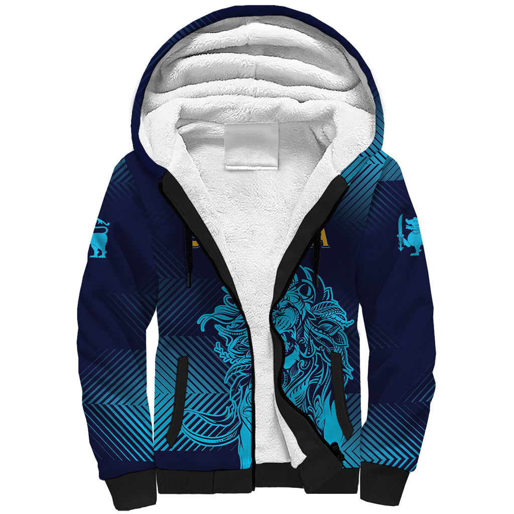 Sri Lanka Cricket Lion World Cup 2024 Sherpa Hoodie Gradient Inspiration