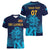 Sri Lanka Cricket Lion World Cup 2024 Women V-Neck T-Shirt Gradient Inspiration - Wonder Print Shop