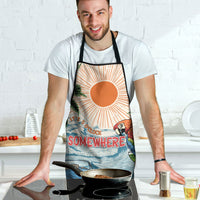 Summer Holiday It's 5 o'clock Somewhere Vintage Hawaii Apron