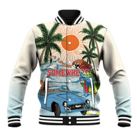 Summer Holiday It's 5 o'clock Somewhere Vintage Hawaii Baseball Jacket
