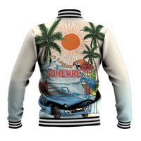 Summer Holiday It's 5 o'clock Somewhere Vintage Hawaii Baseball Jacket