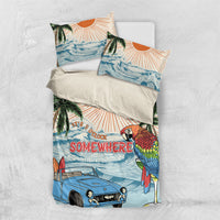 Summer Holiday It's 5 o'clock Somewhere Vintage Hawaii Bedding Set