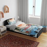 Summer Holiday It's 5 o'clock Somewhere Vintage Hawaii Bedding Set